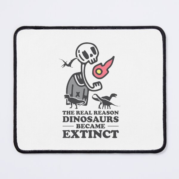 Item preview, The real reason dinosaurs became extinct -  Meteor Eating By A Cute Skeleton designed and sold by crazycollective.