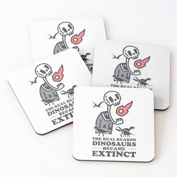 Item preview, The real reason dinosaurs became extinct -  Meteor Eating By A Cute Skeleton designed and sold by crazycollective.
