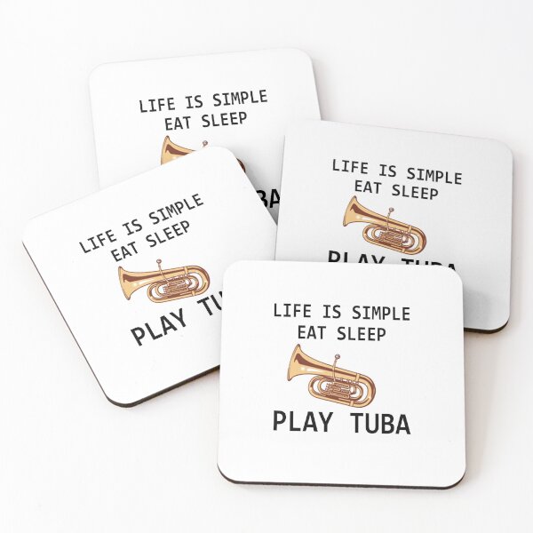 Item preview, Tuba Player Gift, life is simple eat sleep play tuba Birthday Gifts Tubaist Funny Musician  Band Gift  Funny Rude Offensive saying, designed and sold by joygift369.
