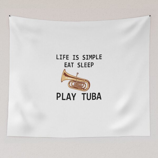 Item preview, Tuba Player Gift, life is simple eat sleep play tuba Birthday Gifts Tubaist Funny Musician  Band Gift  Funny Rude Offensive saying, designed and sold by joygift369.