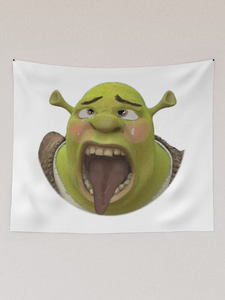 Shrek meme face - Shrek - Tapestry