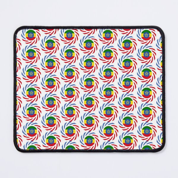 Item preview, Ethiopian American Multinational Patriot Flag Series designed and sold by Carbon-Fibre Media.