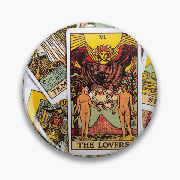 Artikelvorschau, Tarotkarte "Die Liebenden" entworfen und verkauft von newburyboutique.