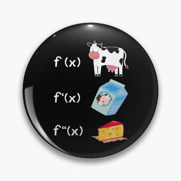 Item preview, Funny Math Teacher Art Cow Milk Cheese Calculus Formula designed and sold by Dressed For  Duty.