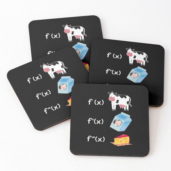Item preview, Funny Math Teacher Art Cow Milk Cheese Calculus Formula designed and sold by Dressed For  Duty.
