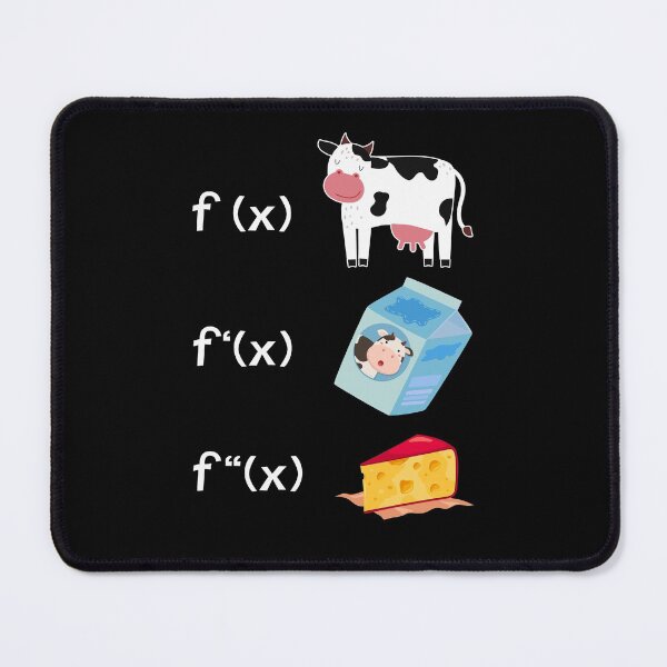 Item preview, Funny Math Teacher Art Cow Milk Cheese Calculus Formula designed and sold by Dressed For Duty.