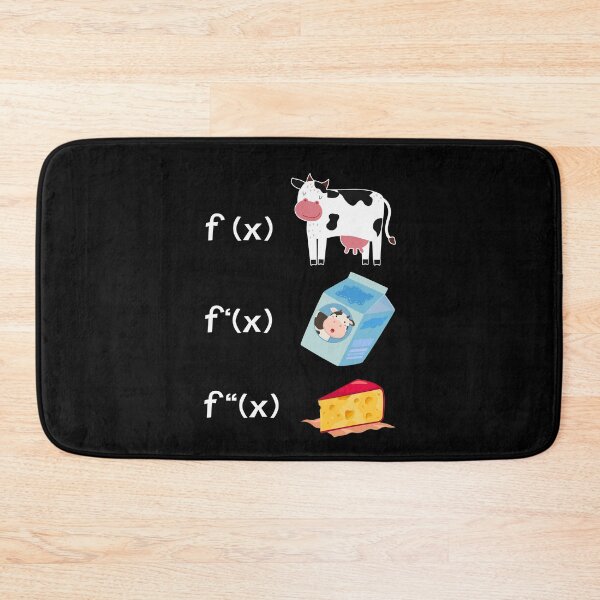 Item preview, Funny Math Teacher Art Cow Milk Cheese Calculus Formula designed and sold by Dressed For  Duty.