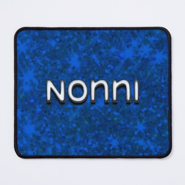 Item preview, Nonni Grandma Name Blue Glitter Background designed and sold by lorrinani.