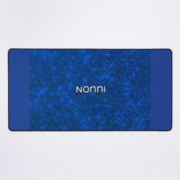 Item preview, Nonni Grandma Name Blue Glitter Background designed and sold by lorrinani.