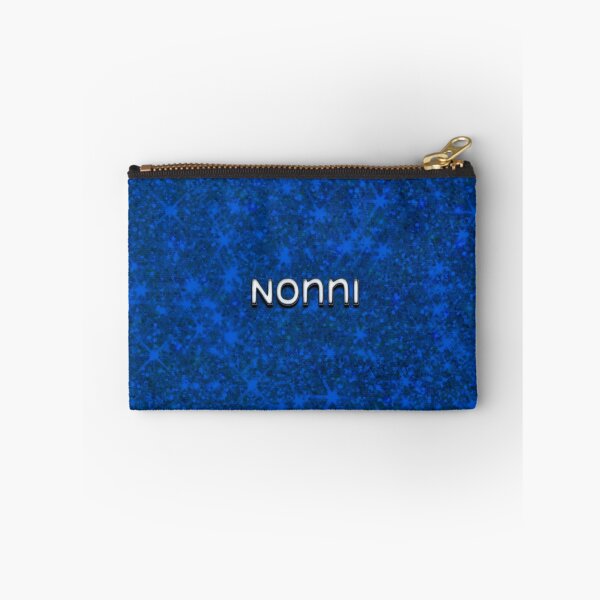 Item preview, Nonni Grandma Name Blue Glitter Background designed and sold by lorrinani.