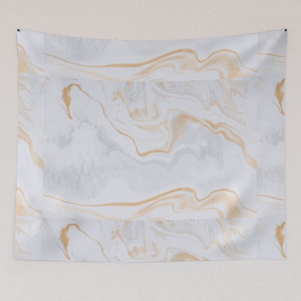 Item preview, White & Gold Liquid Marble designed and sold by newburyboutique.