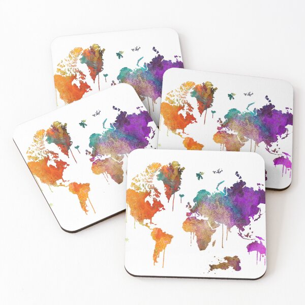 Item preview, Watercolor World Map designed and sold by captaingursel.
