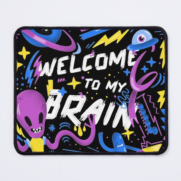 Item preview, Welcome To My Brain Colorful Alien Sci Fi Gift  designed and sold by LADistrictGarb.
