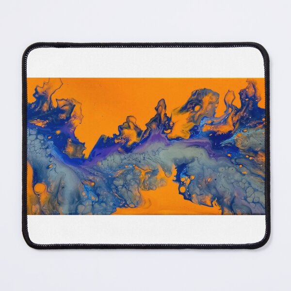 Item preview, "Silver Lining" acrylic pour painting designed and sold by Art by Angel_Unleashed.
