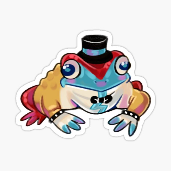 Five Nights at Freddy's: Security Breach Glamrock Freddy as Cute Frog Sticker 1 Pack Sticker