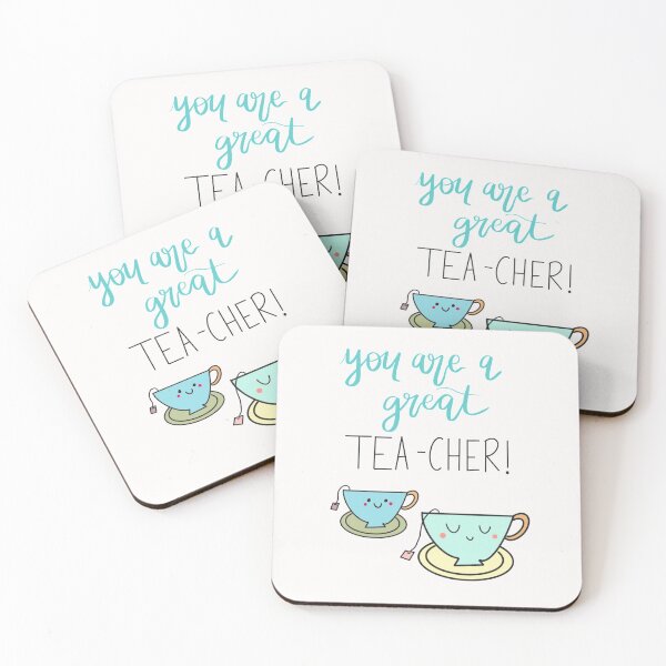 Item preview, You Are a Great Tea-cher - teacher pun - appreciation & gratitude - punny designed and sold by aprilhues.