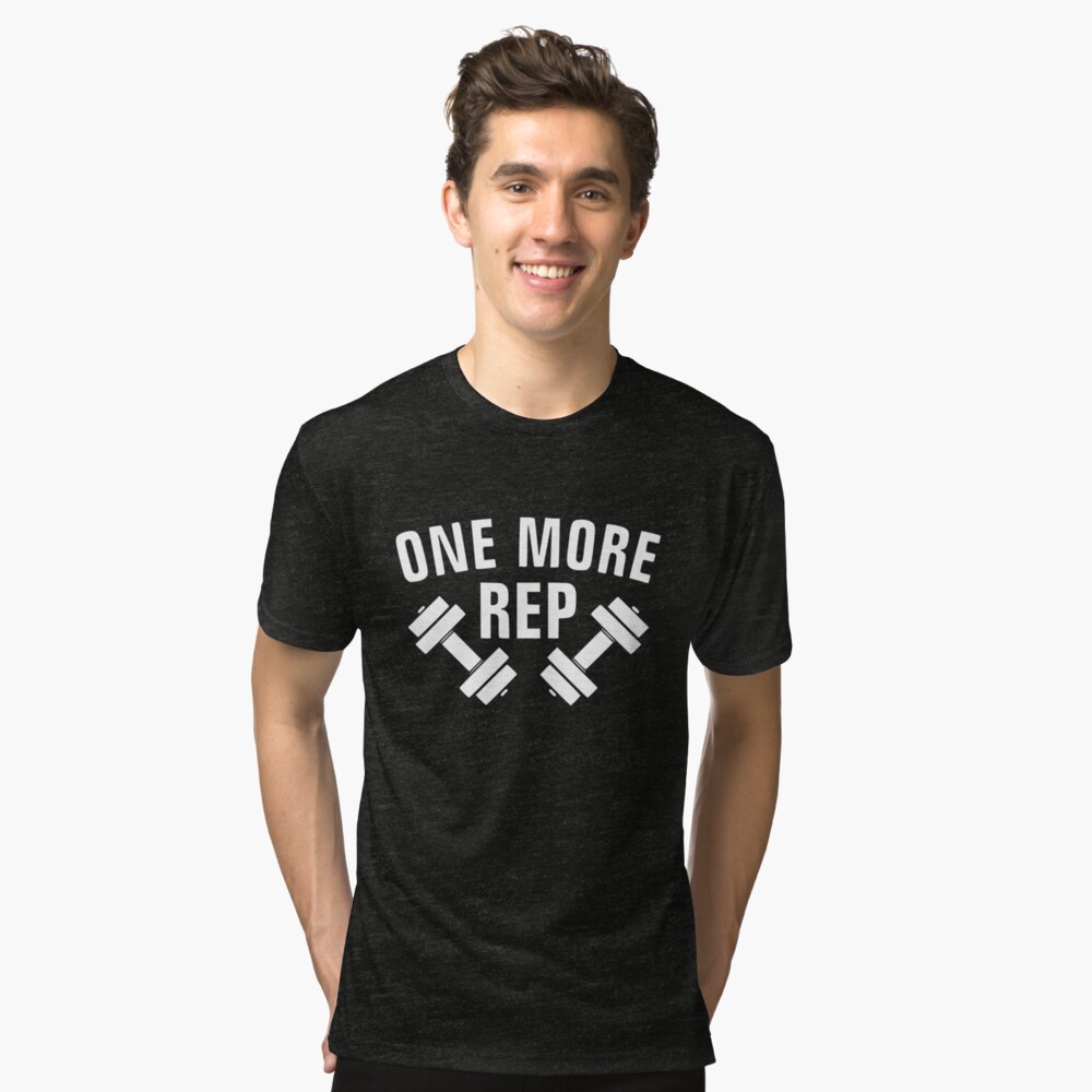 One More Rep Dark Tri-blend T-Shirt