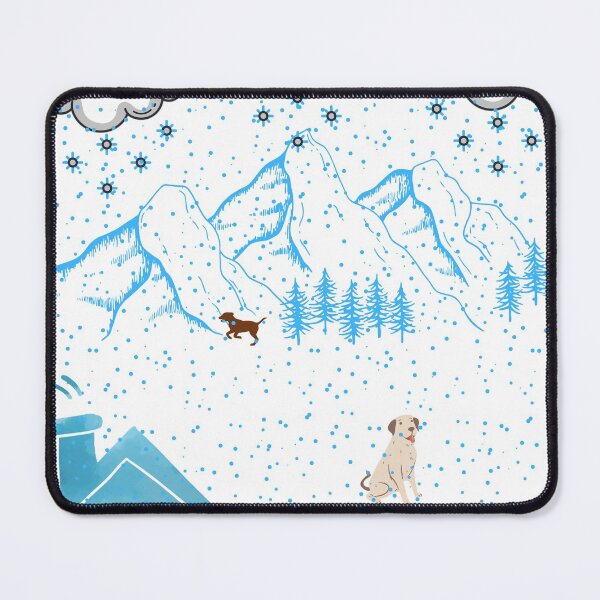 Item preview, Dog Walk In The Snow designed and sold by Anahit Petrosyan Art Studio & Unique Print Designs for a Gift.