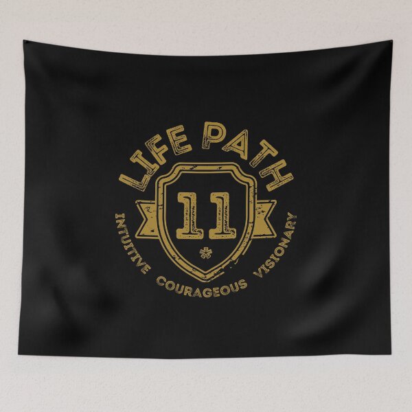 Item preview, LIFE PATH 11 MASTER NUMBER VINTAGE ATHLETIC BADGE designed and sold by Mercurial Merkaba.