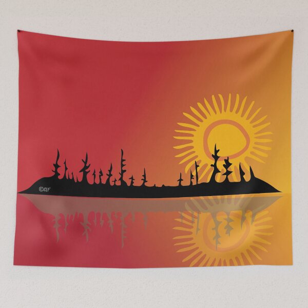 Item preview, Summer Landscape Niibin Indigenous WAWEZHI CANADA designed and sold by WAWEZHI.