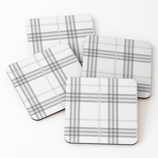 Item preview, Classic White & Gray Plaid  designed and sold by newburyboutique.