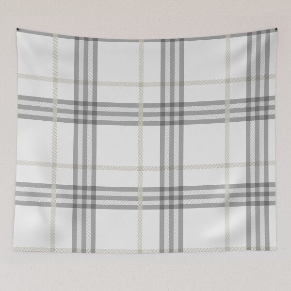 Item preview, Classic White & Gray Plaid  designed and sold by newburyboutique.