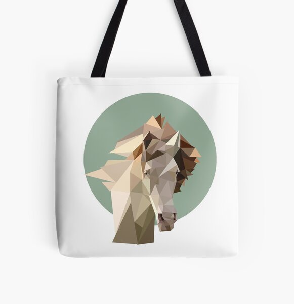 Geometric horse All Over Print Tote Bag