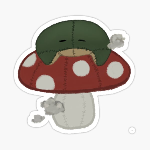 Item preview, Stuffed frog on a shroom designed and sold by sweetbobaarts.