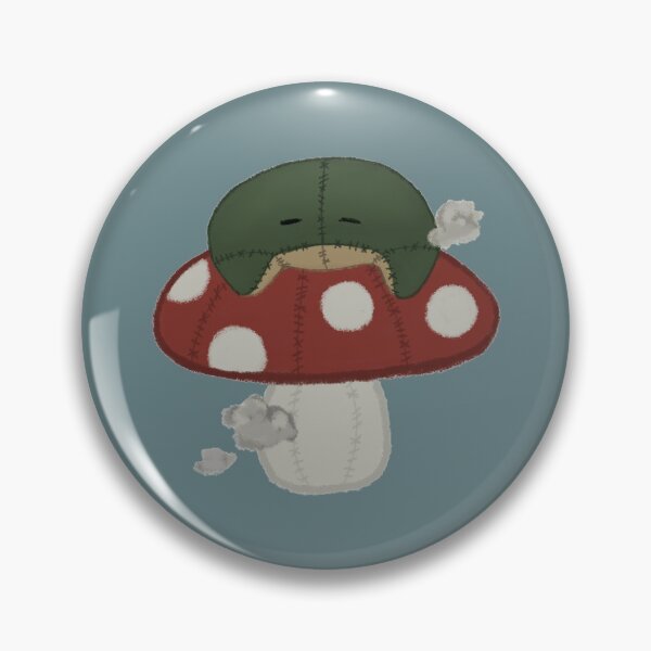 Item preview, Stuffed frog on a shroom designed and sold by sweetbobaarts.