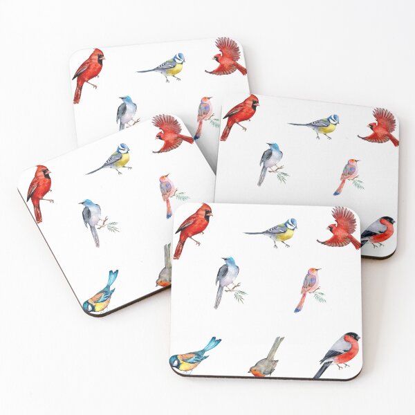 Item preview, Mixed Watercolor Vintage Birds designed and sold by silviaol.