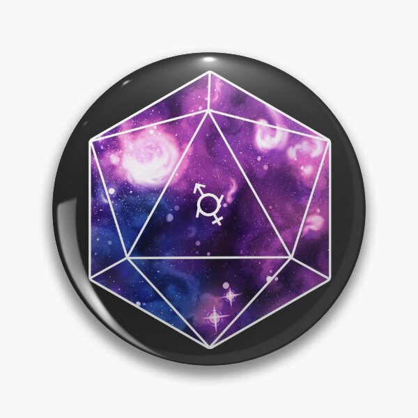 Item preview, Genderfluid Pride Galaxy D20 designed and sold by Ravenwood135.