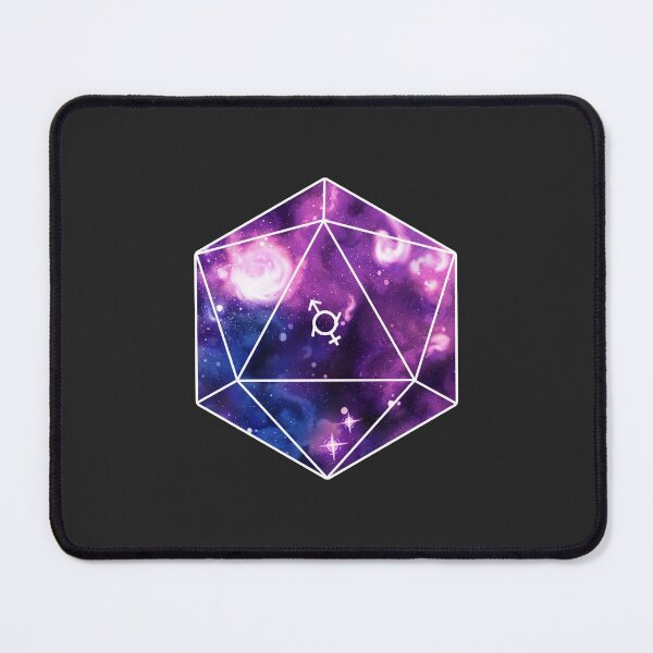 Item preview, Genderfluid Pride Galaxy D20 designed and sold by Ravenwood135.