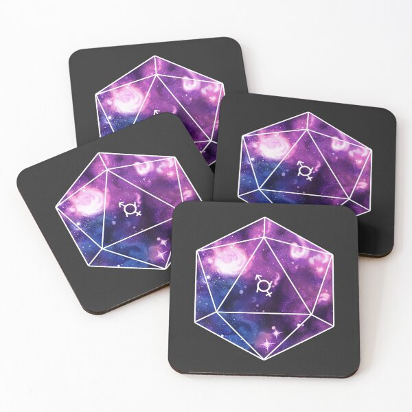 Item preview, Genderfluid Pride Galaxy D20 designed and sold by Ravenwood135.