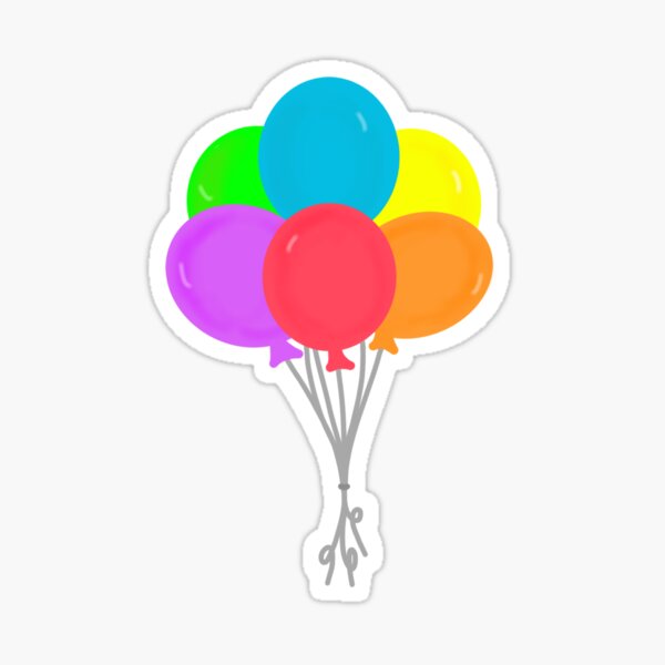 Balloons Sticker for Sale by messingwdesigns