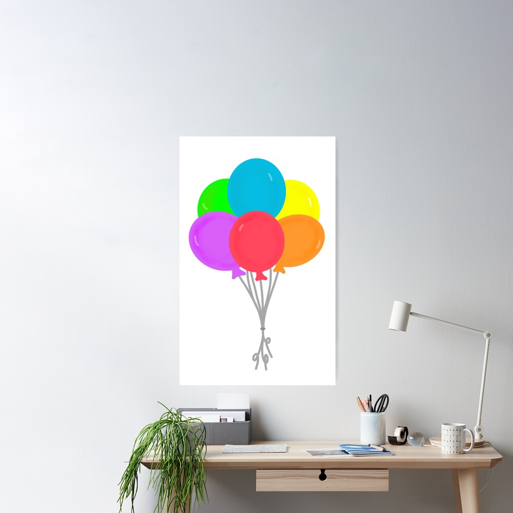 Balloons Sticker for Sale by messingwdesigns