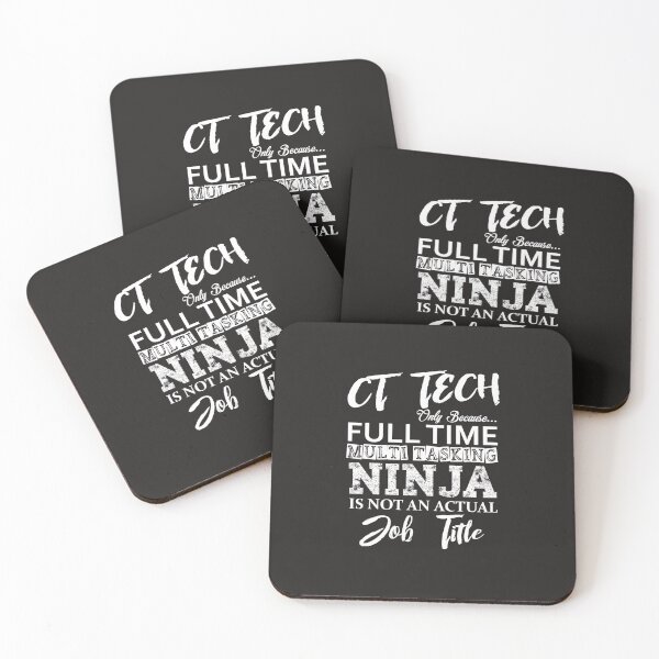 Item preview, CT TECH GIFT, Funny Cat Scan Tech Full Time Ninja designed and sold by algerdlvereen.