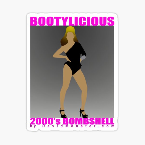 BOOTYLICIOUS R&B Pop Queen Bombshell Silhouette Sticker