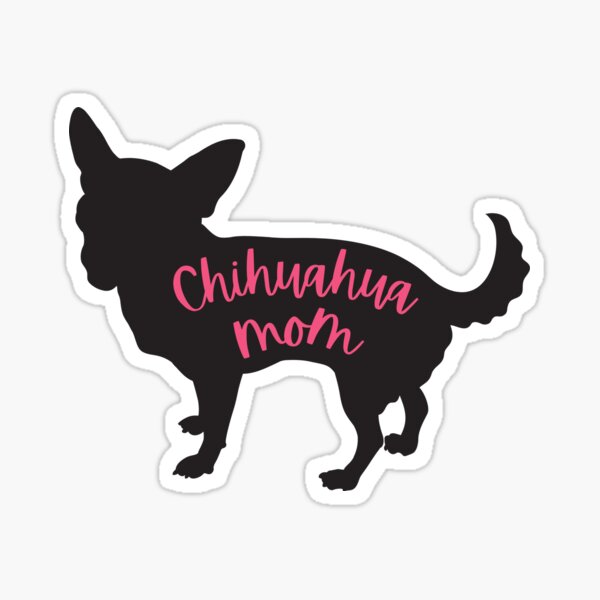 Sticker Chihuahua Love Heartbeat Kurzhaar 6Größen Chiwawa Herzschlag Aufkleber