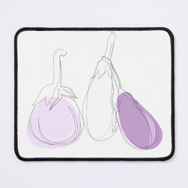 Item preview, Three wise eggplants designed and sold by RammekinDesigns.