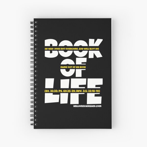 Book of Life Gold - Christian Spiral Notebook