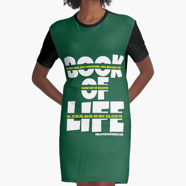 Book of Life Gold - Christian  Graphic T-Shirt Dress