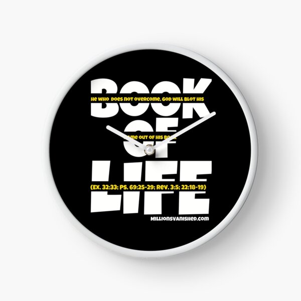 Book of Life Gold - Christian Clock