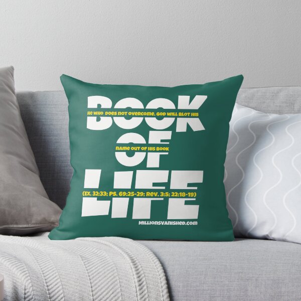 Book of Life Gold - Christian Throw Pillow