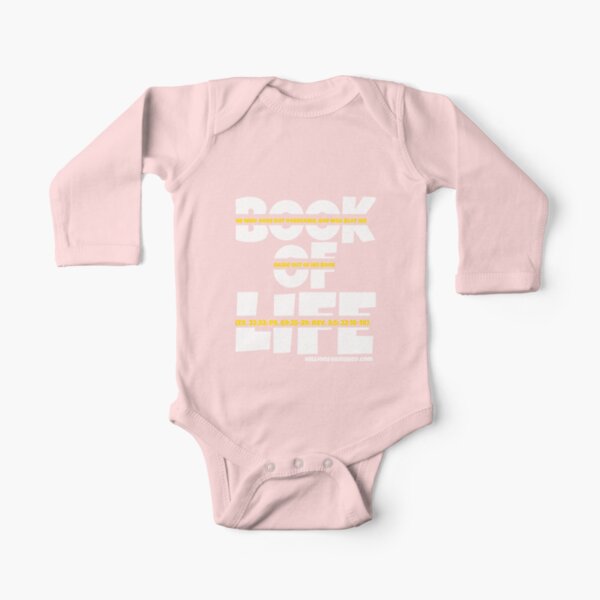 Book of Life Gold - Christian Long Sleeve Baby One-Piece