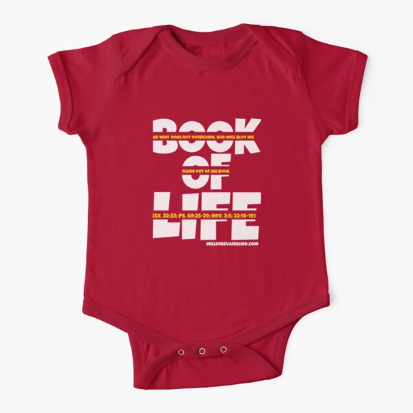 Book of Life Gold - Christian Short Sleeve Baby One-Piece