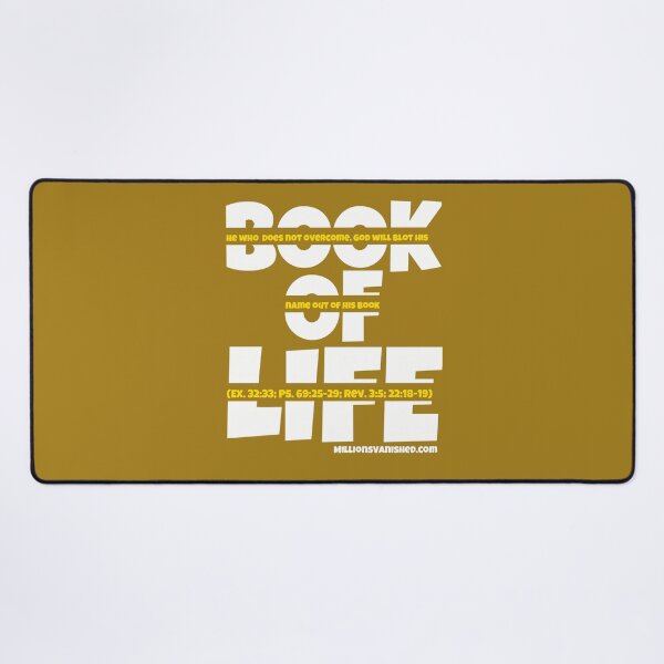 Book of Life Gold - Christian Desk Mat