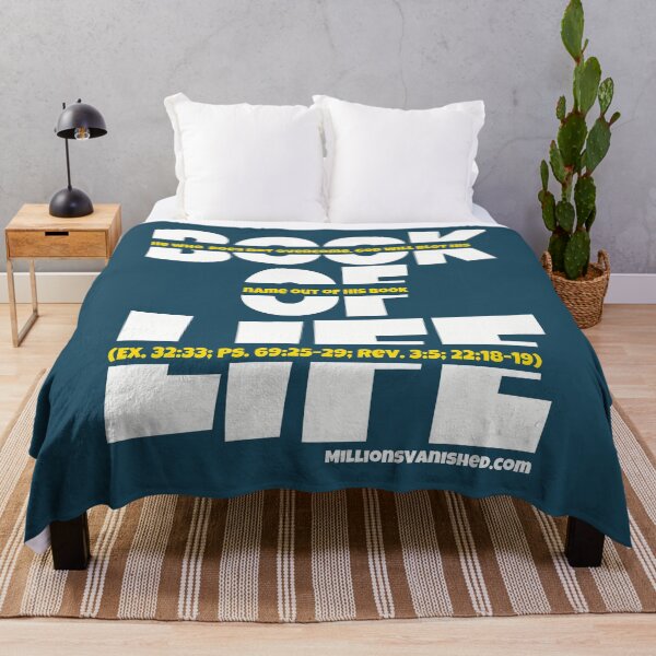 Book of Life Gold - Christian Throw Blanket