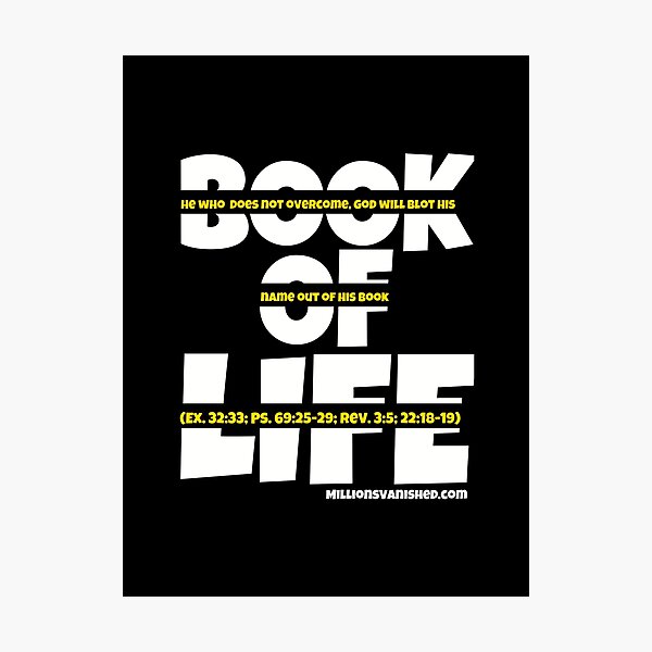Book of Life Gold - Christian Photographic Print