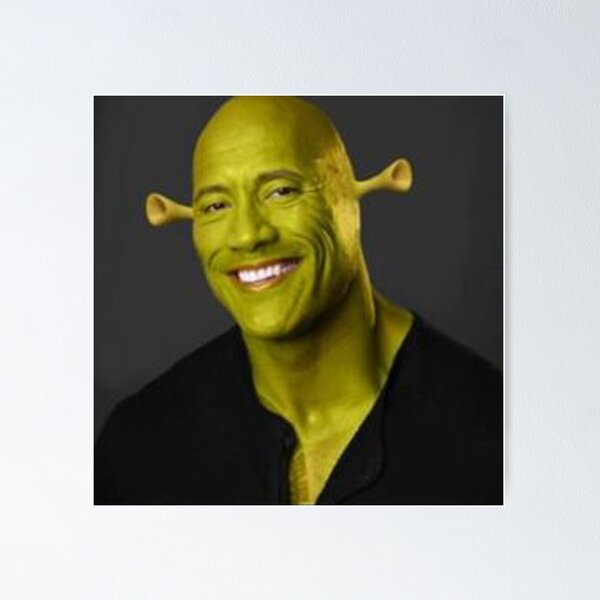 Dwayne The Rock Johnson eyebrow raise meme  Poster for Sale by DennisHard1