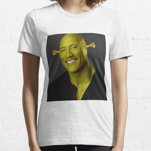 Vista previa del artículo con la obra «Dwayne el Shrek Johnson», diseñado y vendido por rharker09.